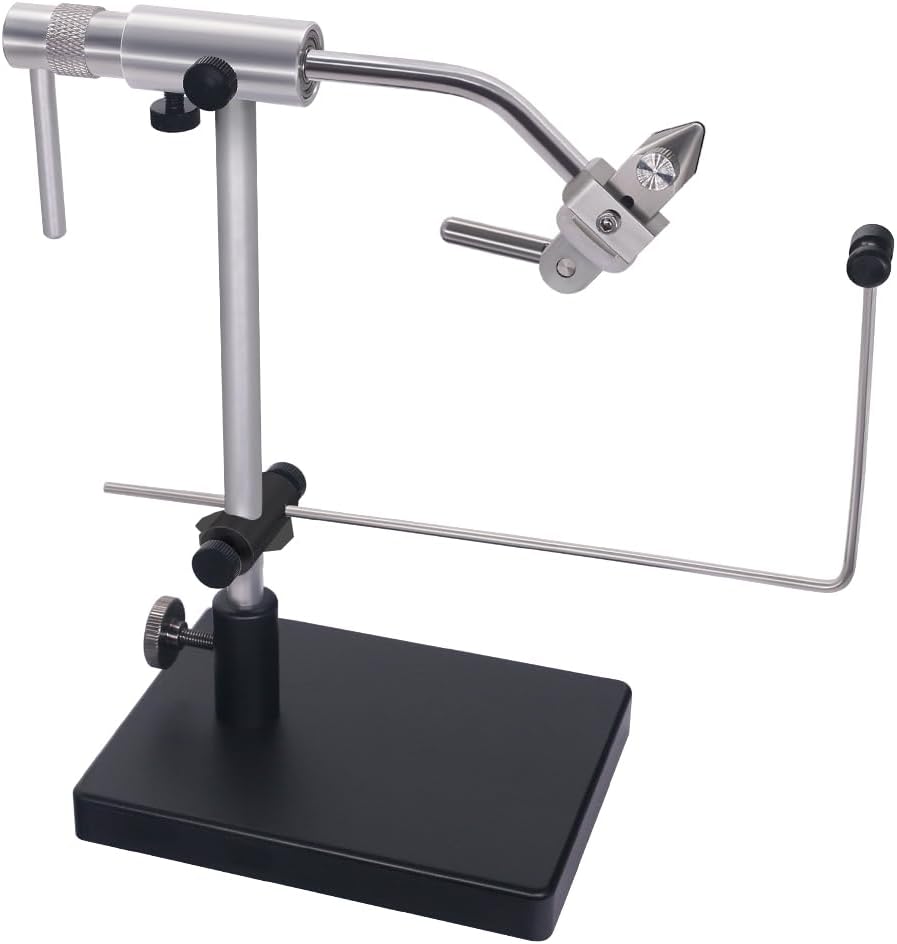 Rotary-Fly-Tying-Vise-Fly-Tying-Tools Equipment Fly Fishing Vice Kit with Pedestal Base Clamps