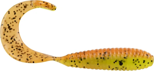 Hyper Grub Curly-Tail Swim-Bait Crappie Fishing Lure, 2 Inches, Pack of 18