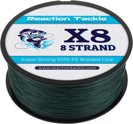 Braided Fishing Line - Pro Grade Power Performance for Saltwater or Freshwater Fish - Colored Fishing Line Braid for Extra Visibility X8 Moss Green 30 LB (150 yards)