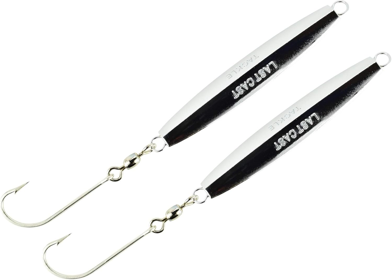 2-8oz Chrome Diamond Jig - 2 Pack - 3 Sizes to Choose from