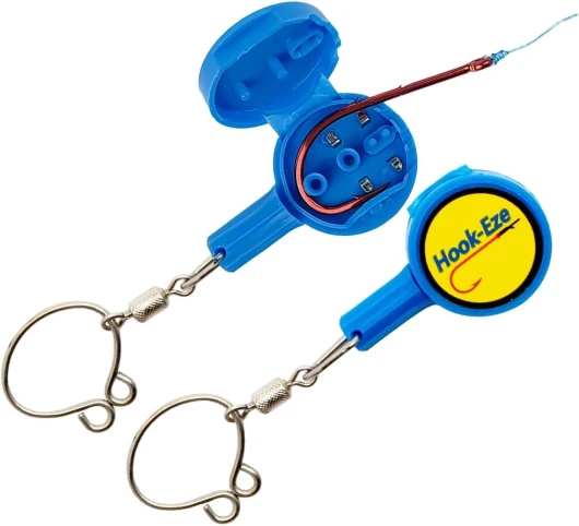 HOOK-EZE Fishing Knot Tying Tool - Protect from Fish Hooks - Tie Fishing Knots Easily - Cool Gadgets for Fishermen - Ice Fly Fishing - Fishing Accessories for Beginner Anglers - Nail Knot Tool