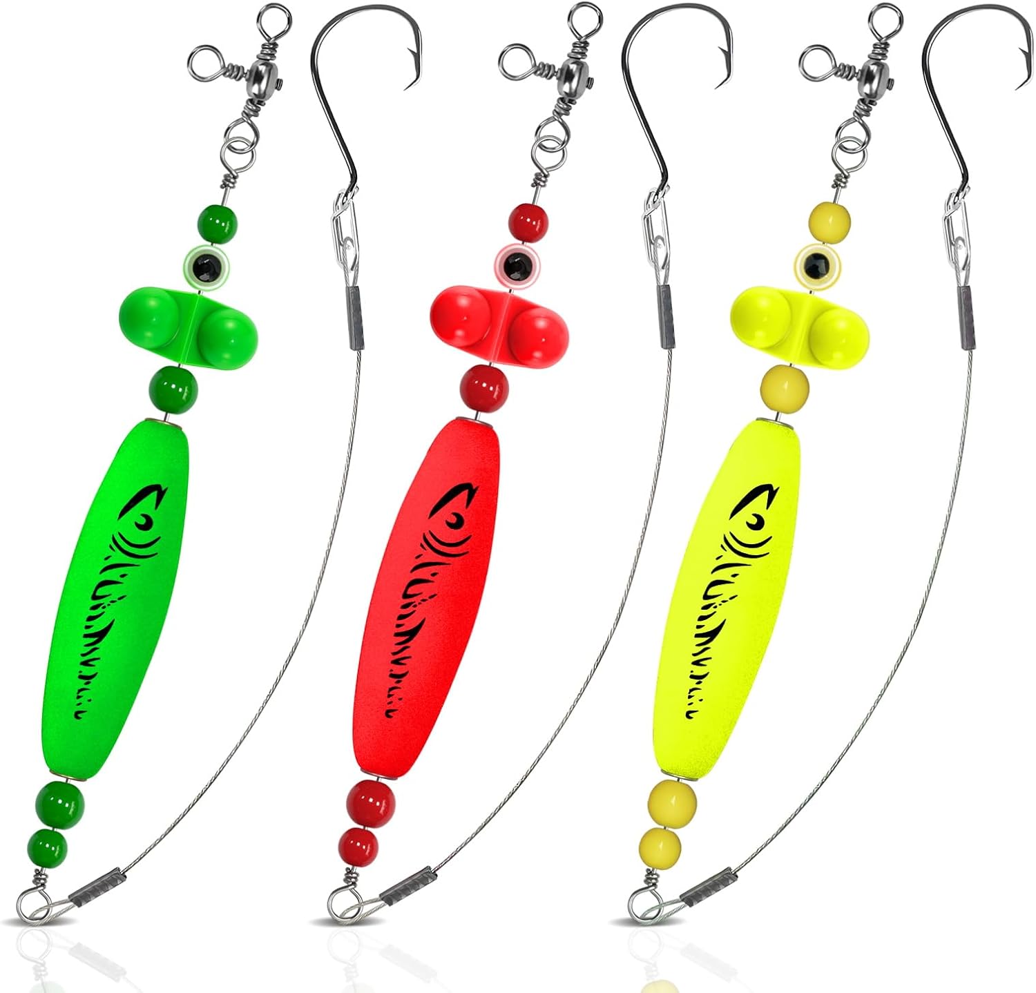 Santee Cooper Rig, Catfish Rig for Bank Fishing, Catfishing Tackle Rattler Floats, Chunky Rigs Catfish Equipment Double Rung Catfish Bells - 3pcs