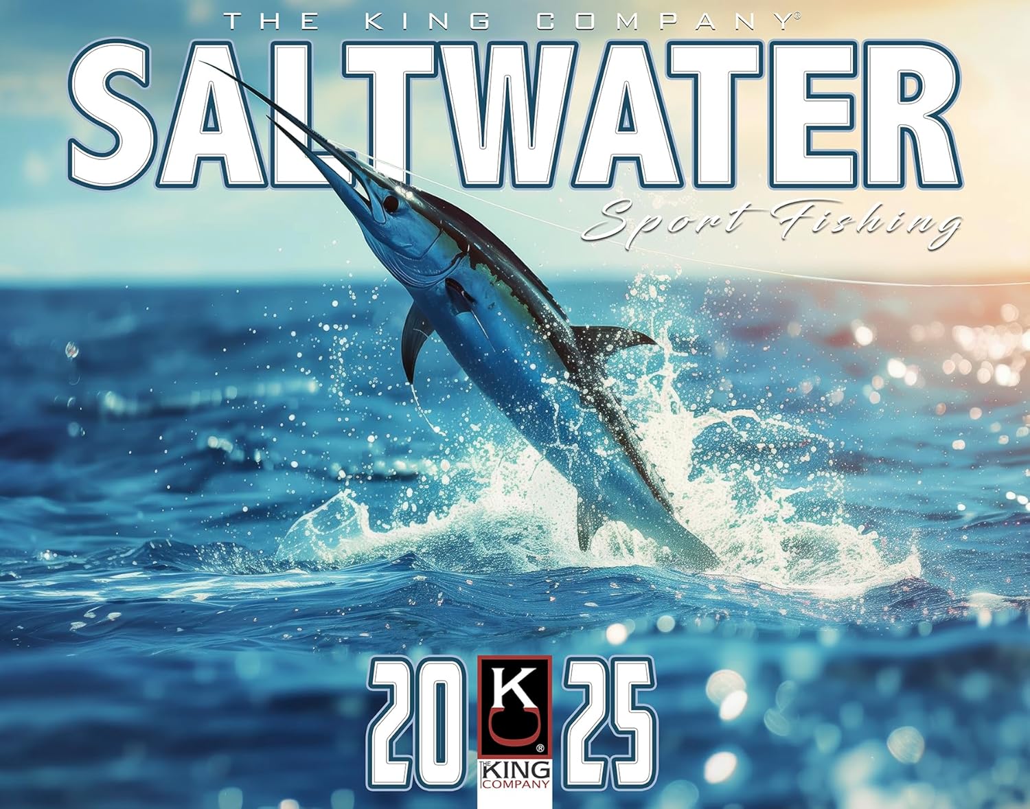 2025 Saltwater Fishing Wall Calendar 16-Month X-Large Size 14x22, Best Saltwater Sport Fish Calendar by The KING Company-Monster Calendars (2025 Saltwater Wall Calendar)
