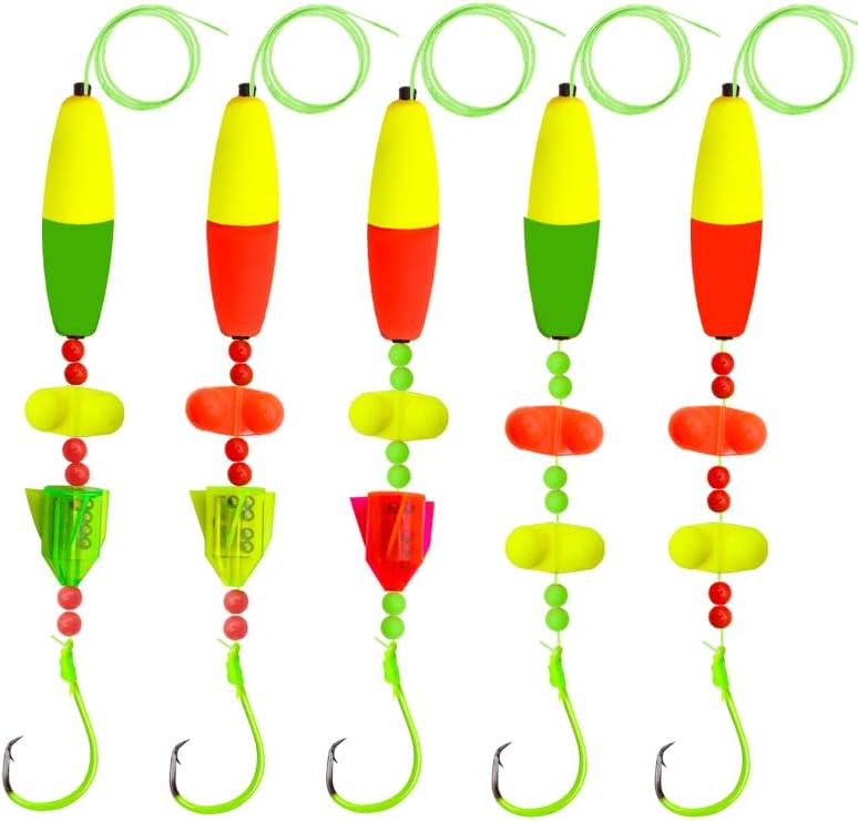 NGOFF-5 PCS Catfish Bait Strange Cat Fish Rig Catfish Rattle Floater Catfish Tackle 6/0 8/0 10/0 Circle Hooks