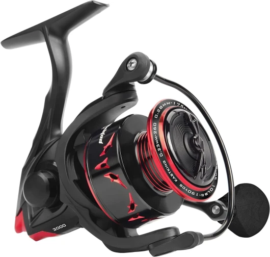 Speed Demon Elite Spinning Reel - World’s Fastest Spinning Reel 7.4:1 Ratio - Lightweight – Fresh or Saltwater Fishing Reel - 10 + 1 MaxiDur Double Shielded Stainless Steel BBS