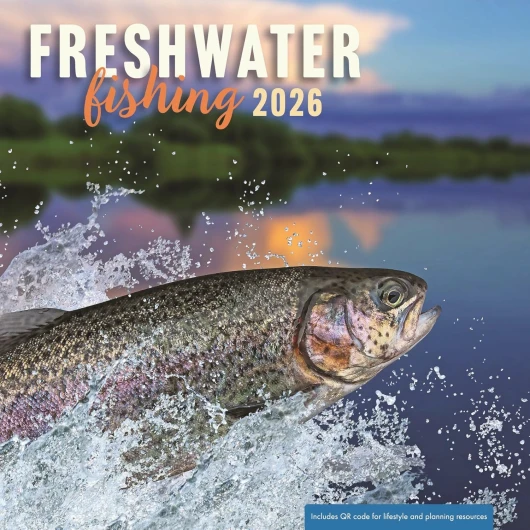 Freshwater Fishing 2026 Wall Calendar