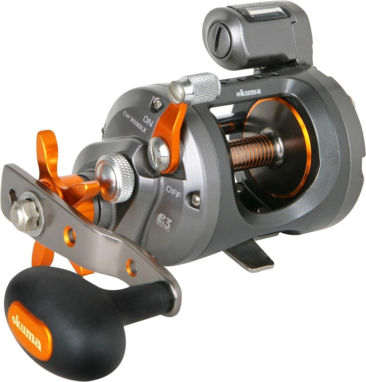 Okuma Cold Water Linecounter Trolling Reel CW-203D Cw-203d: 210 Yds-20lb Trolling Reel