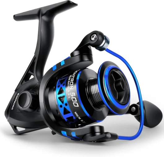 Centron & Centron Lite Spinning Reels, Size 500 is Perfect for Ice Fishing, Up to 17.5 Max Drag, 5.2:1 Gear Ratio, Ultra Smooth Powerful, CNC Aluminum Spool, 9+1 BB Light Weight