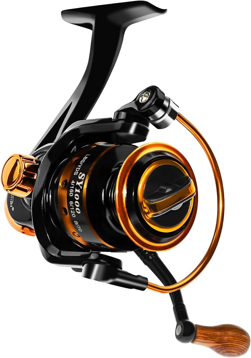 Summer and Centron Spinning Reels, 12 +1 BB Light Weight & Ultra Smooth Reel for Ice/Summer 3000/1000 Fishing Reel by QINGLER SY1000
