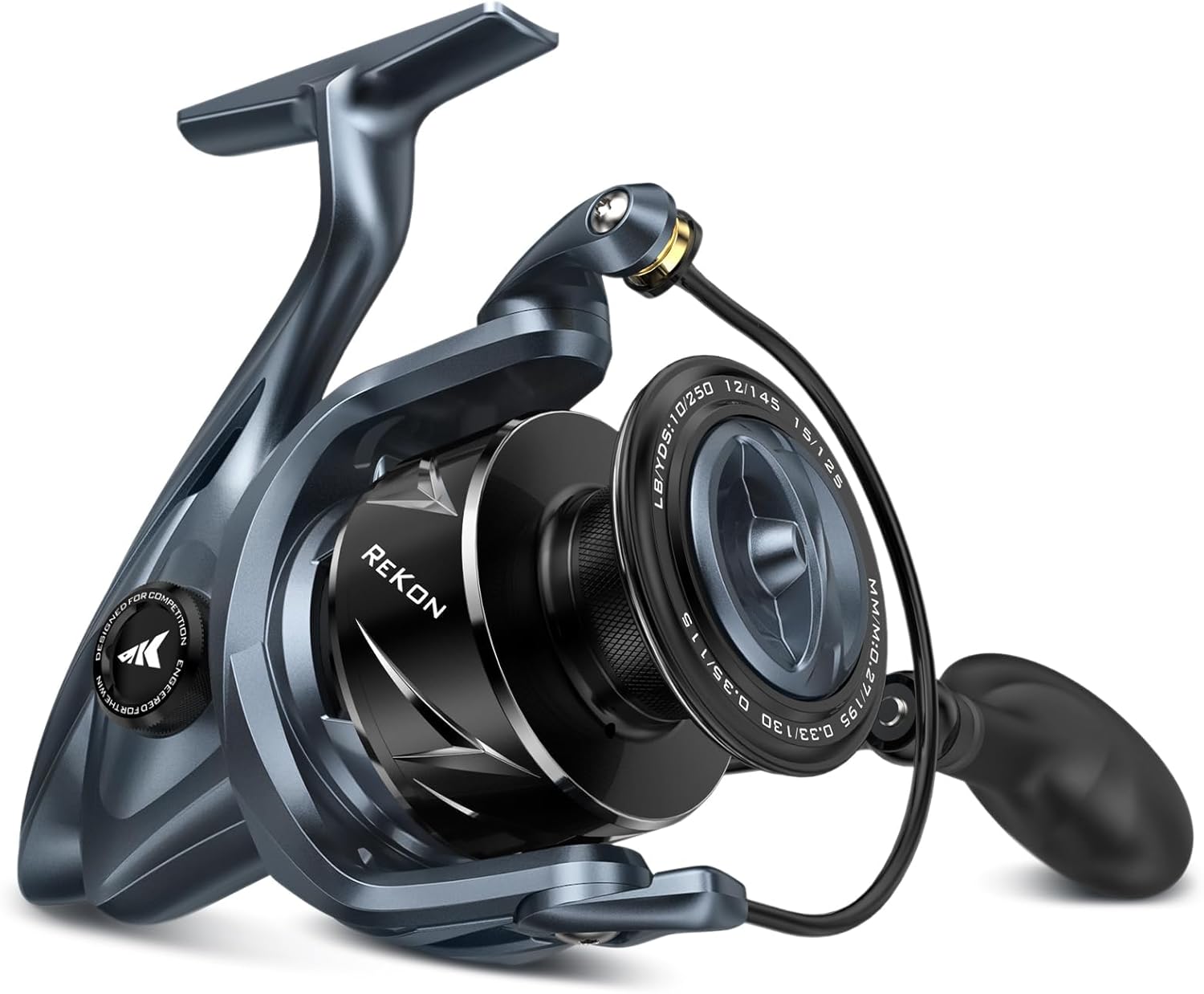 ReKon Saltwater Spinning Fishing Reel – Up to 55LBs Max Drag Big Game Fishing Reel - Innovative NyliTech Body- Water Resistant - MaxiDur 5+1+1 Corrosion-Resistance Bearing System 3000