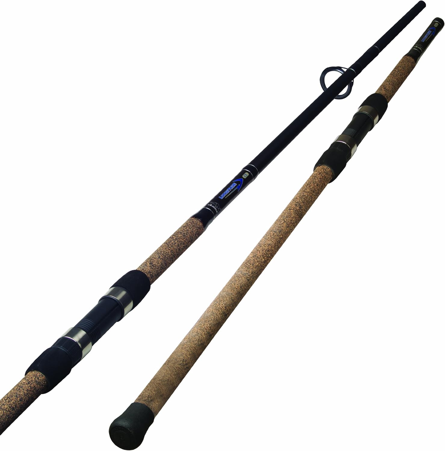 Okuma Longitude Surf Graphite Rods (Large, Black/Blue/Silver) Lc-s-802m-1: 8' Med, Spin, 15-30lb