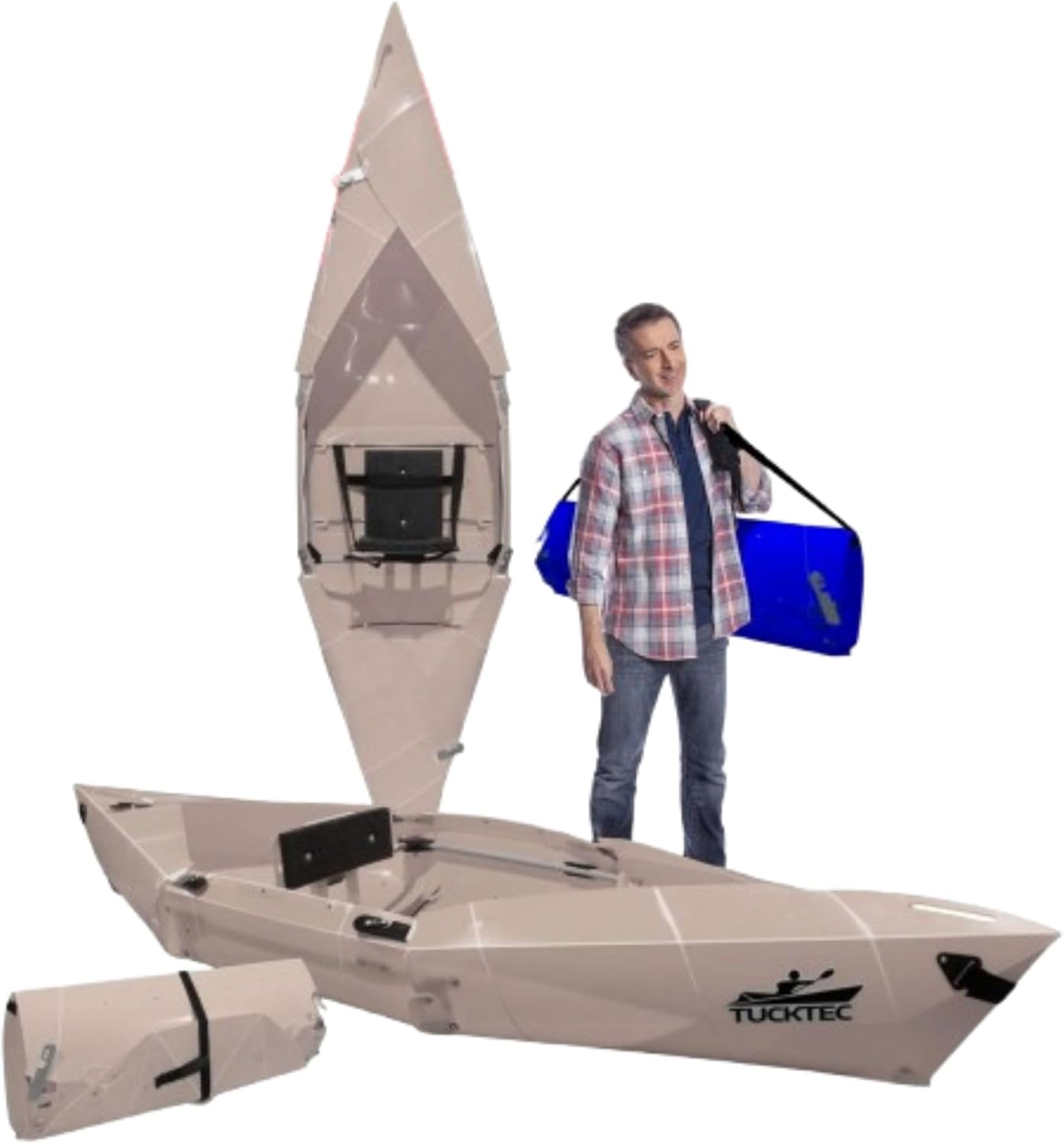 8' Jr - Foldable Kayak - 225 lb - Capacity - Made in USA Tan 2025 Jr - 8' Plastic