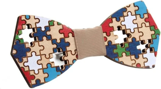 Natural Wood Bow Ties Colorful Handcrafted Wooden Bowtie Necktie Adjustable Bowties with Gift Box for Men 01