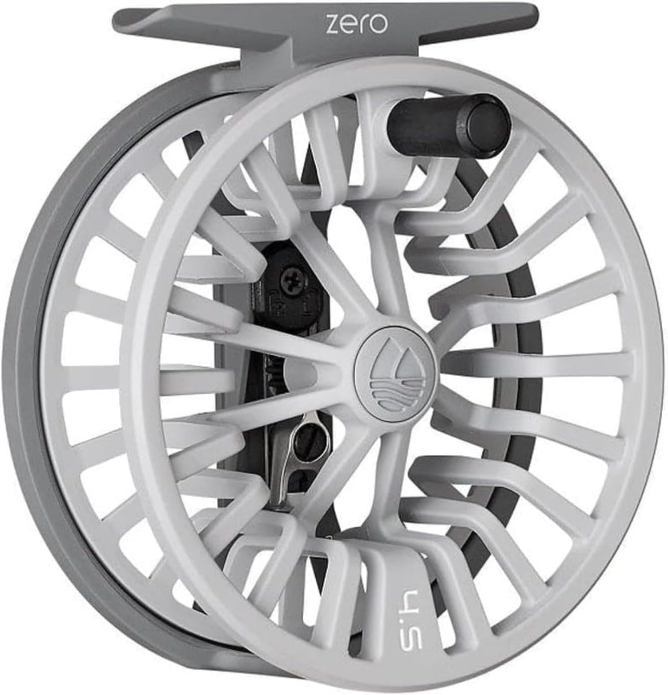 Zero Fly Fishing Reel – Ultralight Trout Reel with Clicker Drag System, Large Arbor, Quick-Change Spool & Twin-Molded Handle – Durable Die-Cast Construction, 2/3 & 4/5 Weight Options Wolf Grey 2/3
