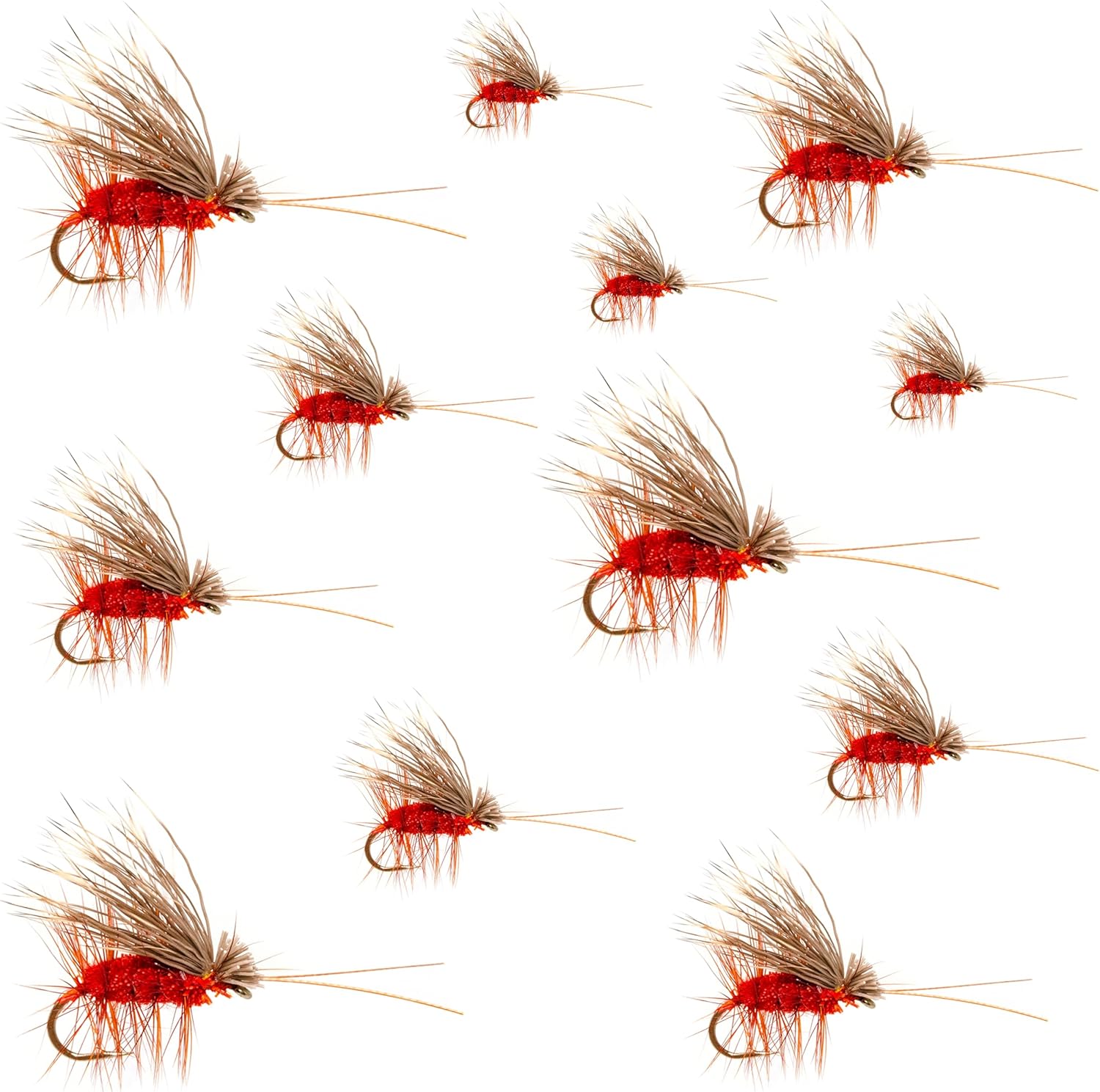 Outdoor Planet Every Season Trout Assortment Dry, Nymph, Attractor, Wet Flies for Trout Fly Fishing 12 October Irresistible Caddis