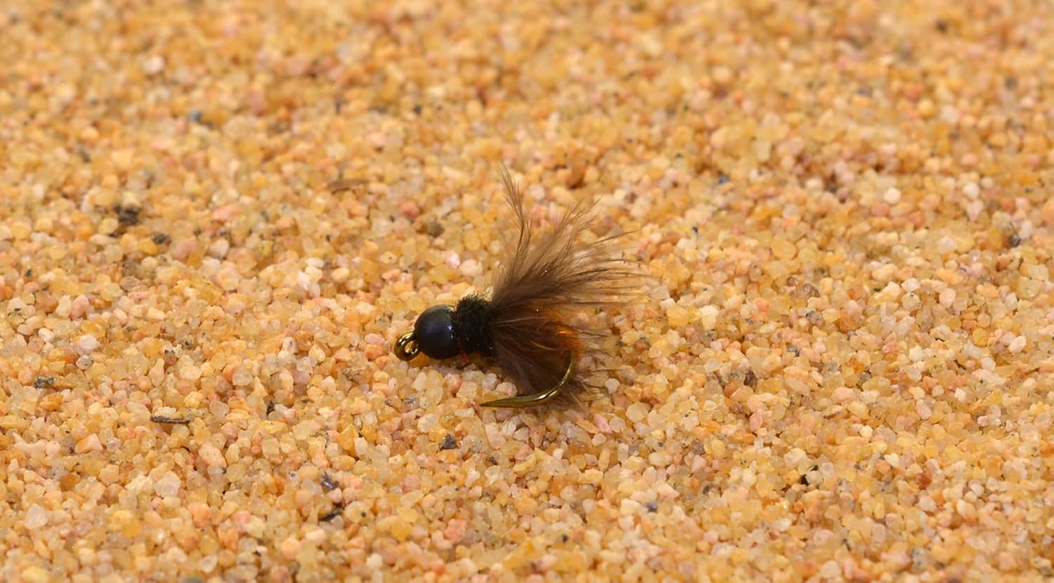 1 Dozen - October Caddis Emerger Nymph Flies - Soft Hackle - Tied on Mustad Hooks Hook #10