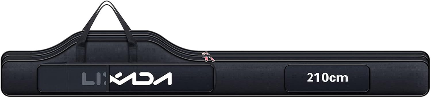 Fishing Rod Case - Portable Folding Pole and Reel Storage Bag, Gears Organizer