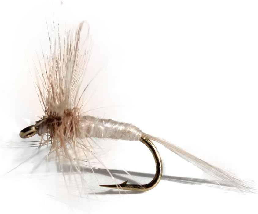 Pale Morning Dun Assortment Trout Fishing Flies (1-Dozen), White