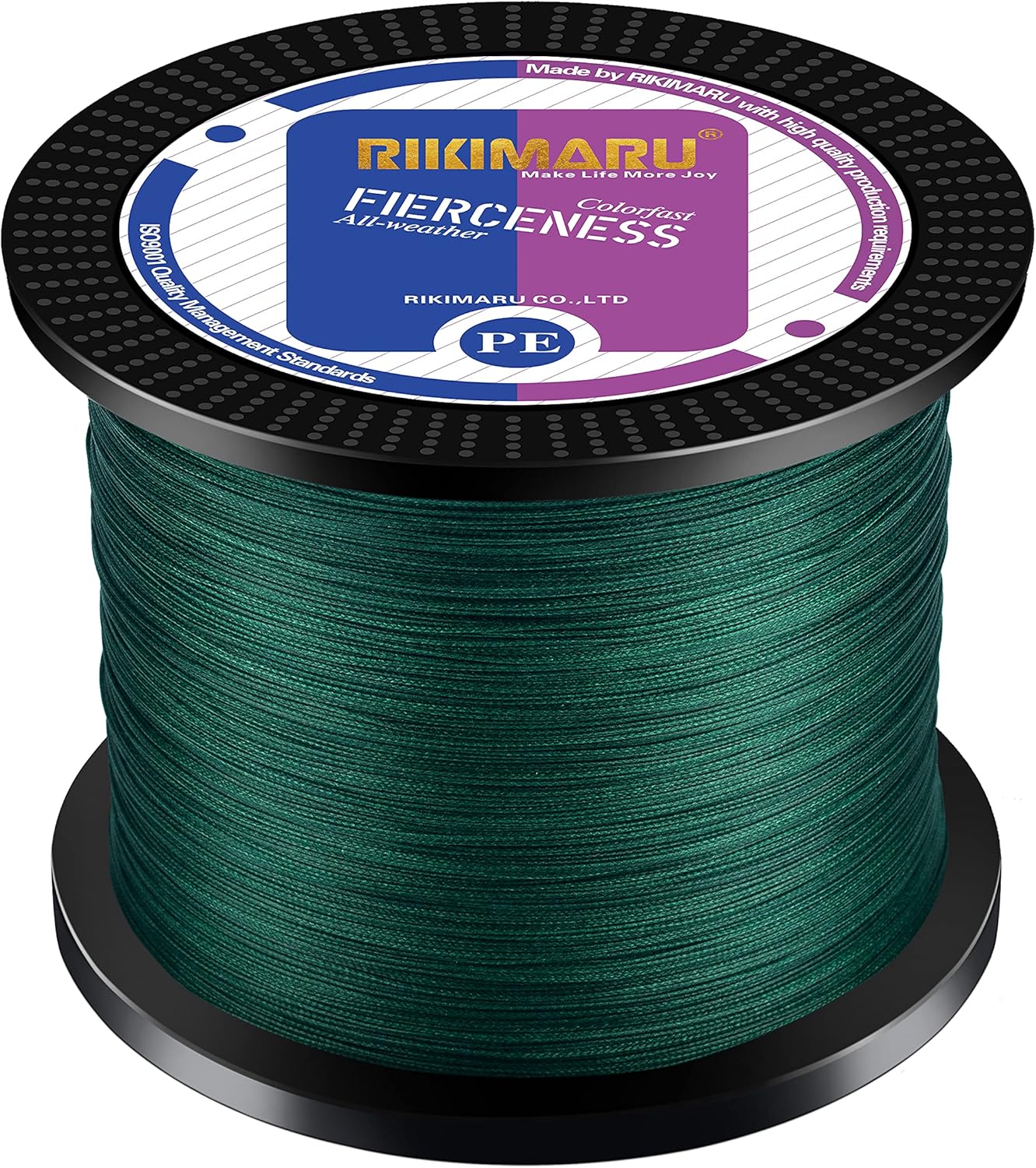 Braided Fishing Line Abrasion Resistant Superline Zero Stretch&Low Memory Extra Thin Diameter 327-1094 Yds, 4-180LB Moss Green 327 Yds/0.10mm/10LB