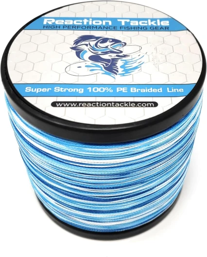 Braided Fishing Line - Pro Grade Power Performance for Saltwater or Freshwater Fish - Colored Fishing Line Braid for Extra Visibility Blue Camouflage 20 LB (150 yards)