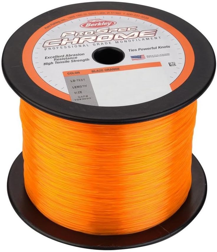 ProSpec Monofilament Fishing Line New Model Blaze Orange 40lb - 1000yd