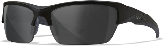 WX Valor Tactical Sunglasses, Safety Glasses Shatterproof UV Eye Protection for Combat, Shooting, Fishing, Biking, and Extreme Sports, Matte Black Frame, Grey Tinted Lenses, Ballistic Rated