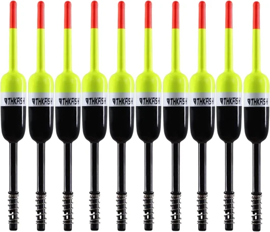 Fishing Bobbers Fishing Floats and Bobbers Slip Bobbers for Fishing Balsa Floats Crappie Fishing Bobbers Fixed Bobber (1.5"X0.59"X5.4") (2.5"X0.59"X5.4") 1.5"X0.59"X5.4"-10pcs