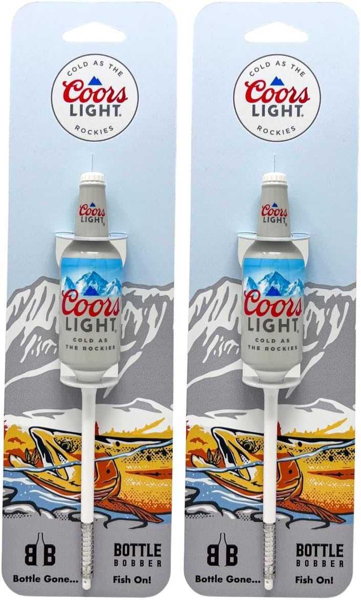Beer Bottle Fishing Bobbers – Weighted Slip Bobbers for Fishing, Novelty Fishing Gear, Unique Fisherman Gifts for Freshwater & Saltwater 2 Pack