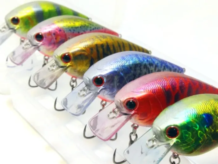 Minnow Crankbait for Bass Fishing Bass Lure Jerkbait Fishing Lures and Tackle Box HC25KB3 with Tackle Box