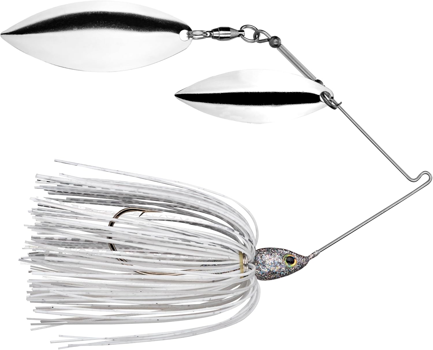 Strike King Tour Grade Spinnerbait White/Silver 3/8 oz