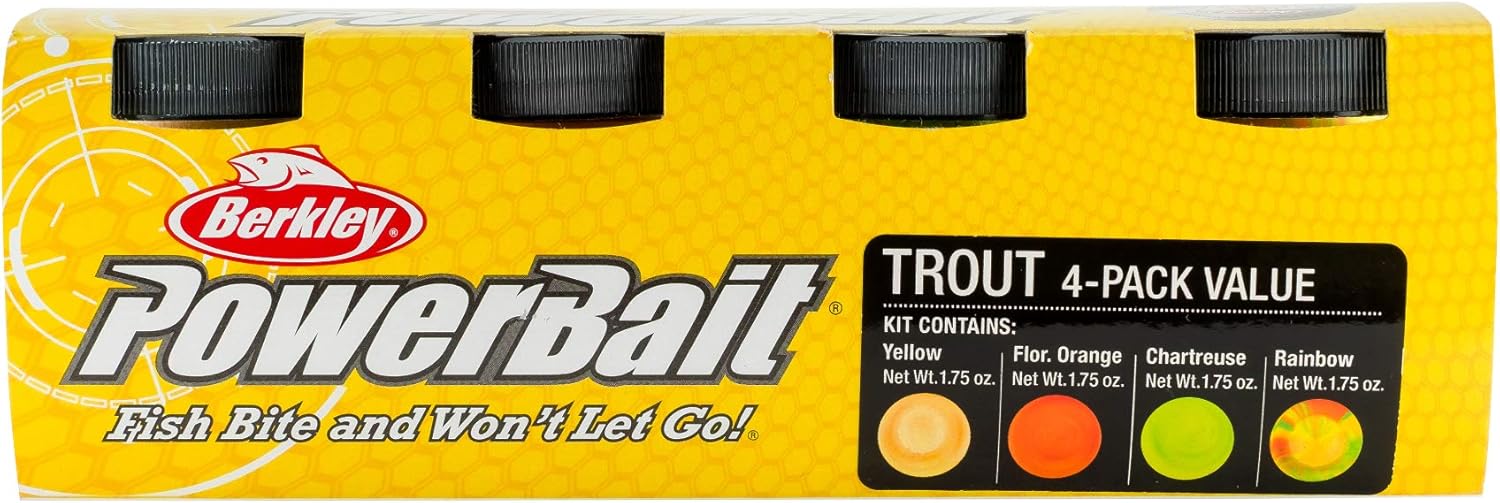 PowerBait Trout Fishing Dough Bait Assorted 4-Pack