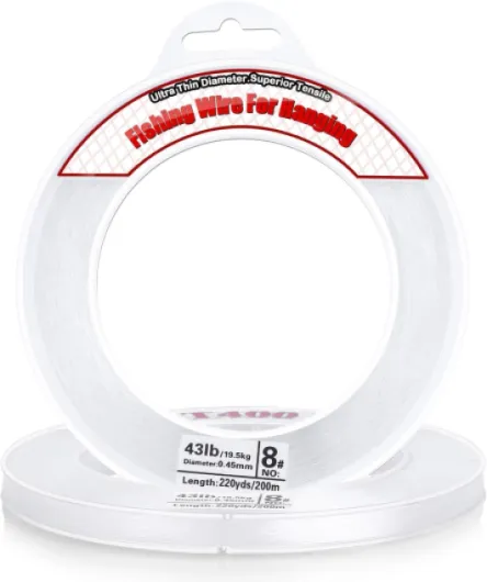 Clear Fishing Wire, Acejoz 656FT Fishing Line Clear Invisible Hanging Wire Strong Nylon String Supports 40 Pounds for Balloon Garland Hanging Decorations