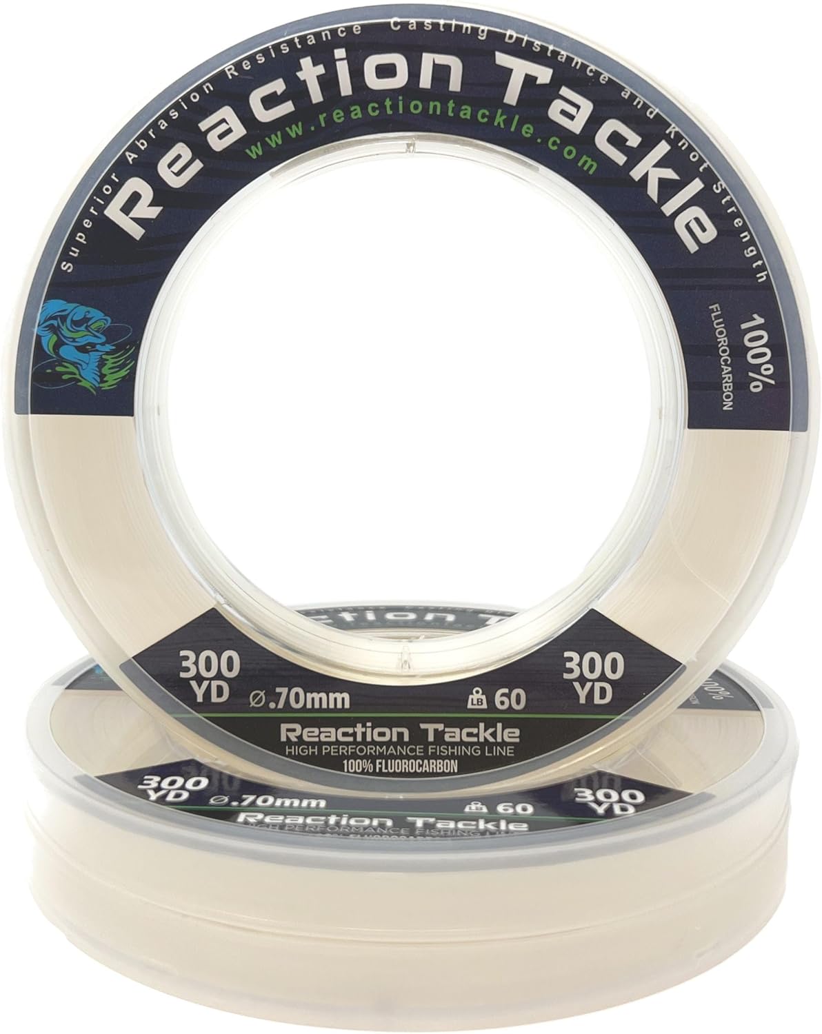 100% Pure Fluorocarbon Fishing Line - High Strength, Abrasion-Resistant, Fast-Sinking, Virtually Invisible, with Added Sensitivity - Ideal for Saltwater and Freshwater Leader Line Clear 12LB (50 yards)