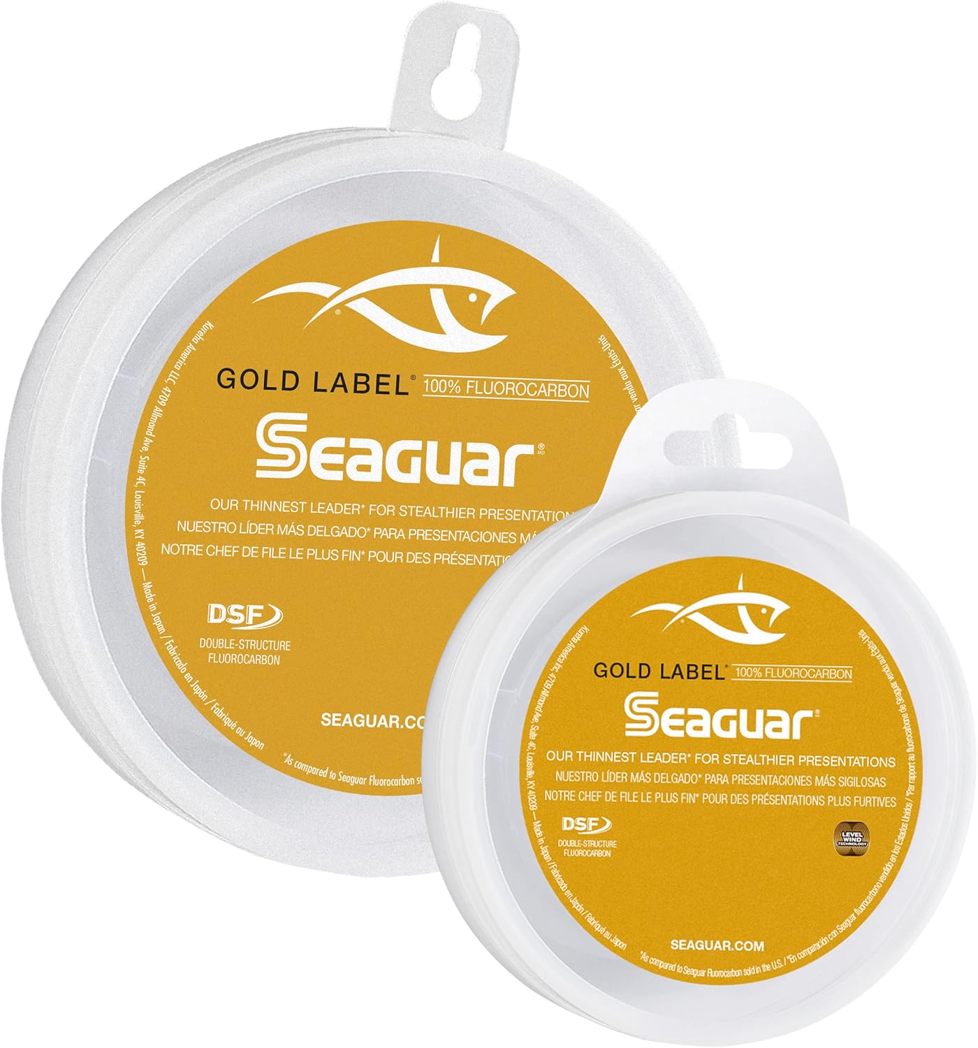 Gold Label Fresh & Saltwater Fishing Leader Line for Clear Water, 100% Fluorocarbon, Clear, Multiple Sizes 25lbs/25yds Clear