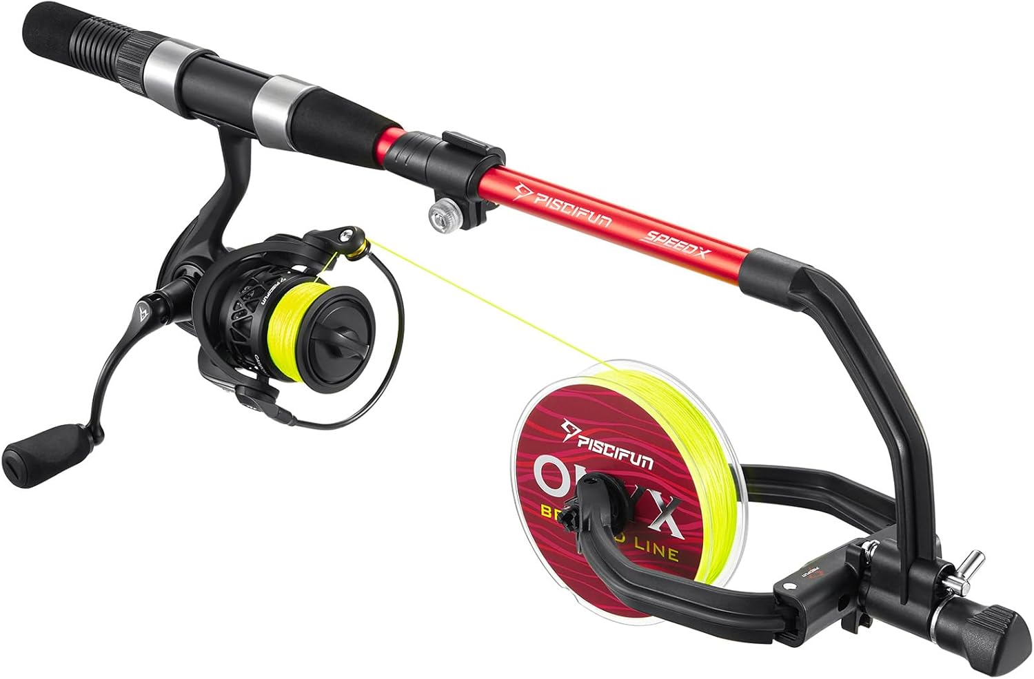 Speed X Fishing Line Winder with Unwinding - Spooling Station for Spinning, Cast, and Spincast Reels