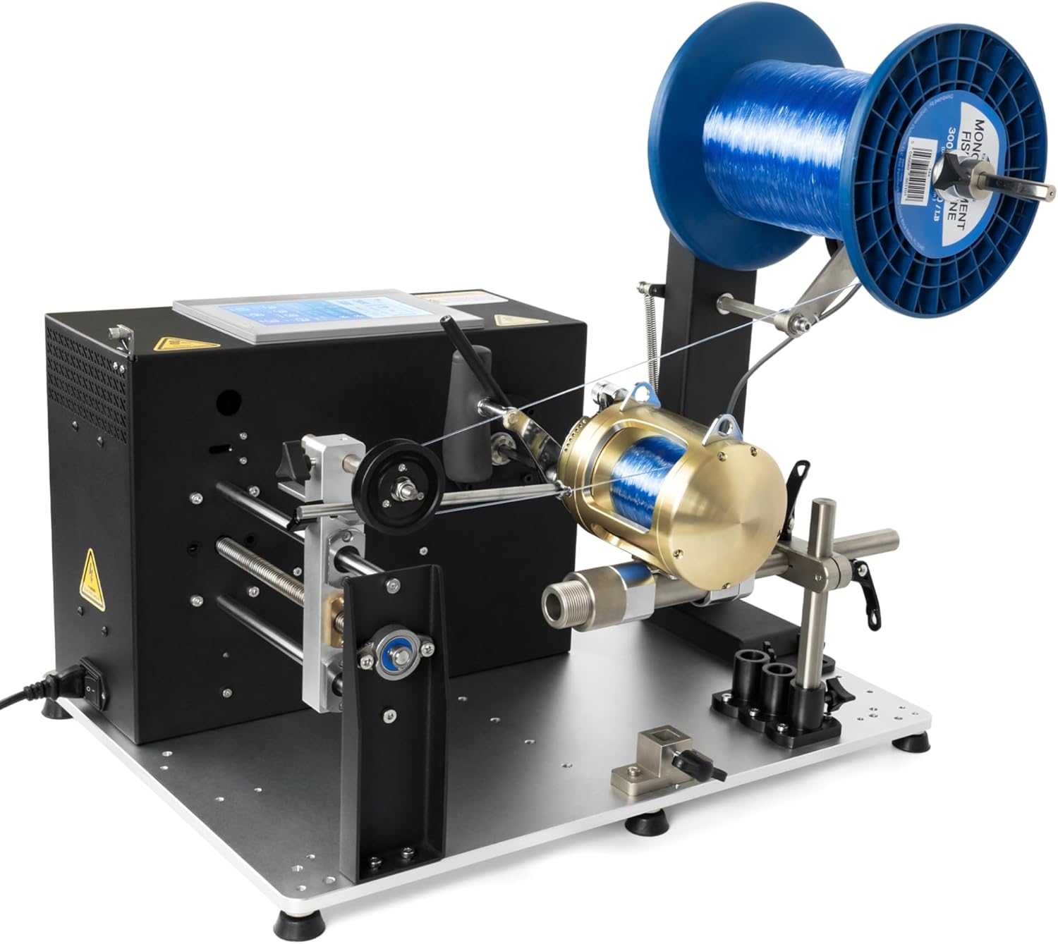 Automatic Line Winder Model A (PLC) Electric Fishing Line Spooling Machine for Winding & Releasing Conventional Baitcasting and Spinning Reels