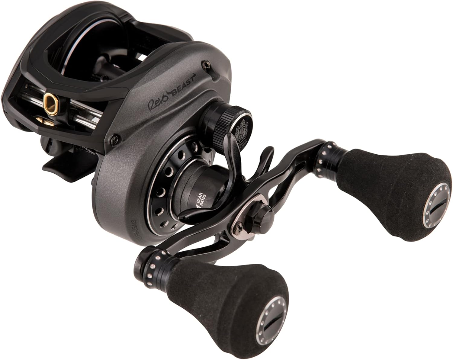 Revo Beast Low Profile Baitcast Reel - Freshwater Predator Reel For Big Pike, Zander 40LP - Right Hand - 7.3:1 4 BEAST 40 HS