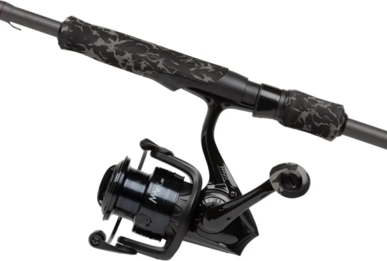 MAX X BLACK OPS Spinning Rod and Reel Combo Setup - Lure Fishing Spin outfit 2.13m - 10-30g