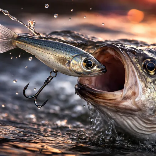 Refined fishing lures for striped bass that turn follows into strikes