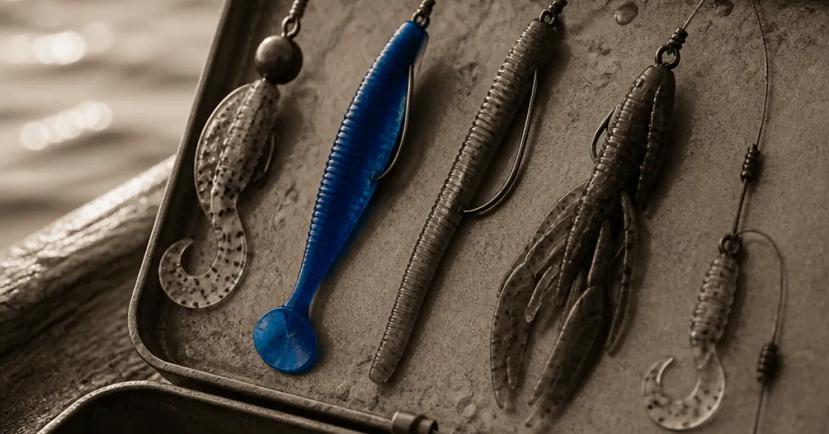 Five Soft Plastics Every Tackle Box Needs: Shapes, Colors, and How to Rig Them