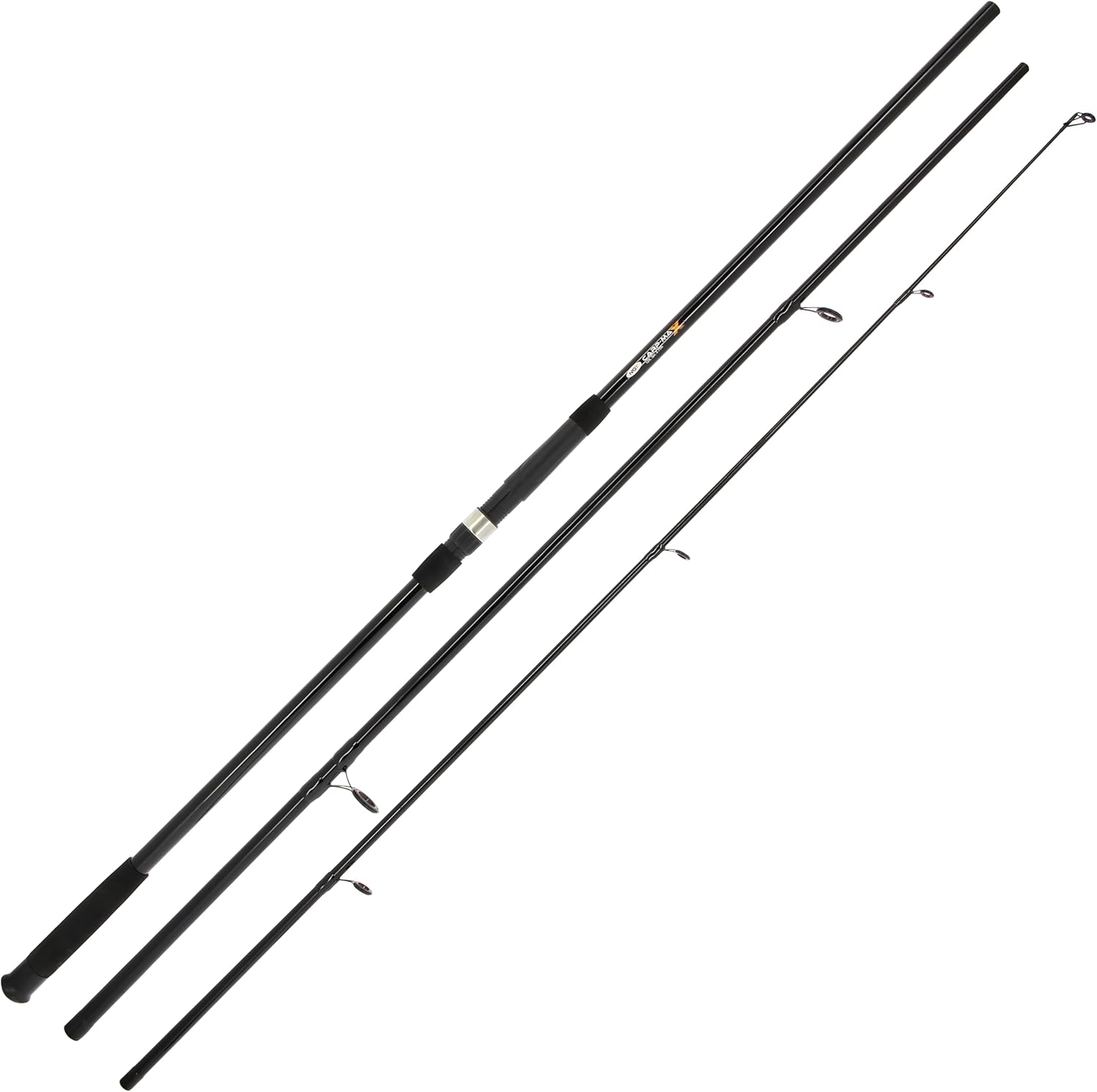 NGT Carp Max 12ft 3pc Carp Rod 2.75lb Test Curve Fishing Tackle Black