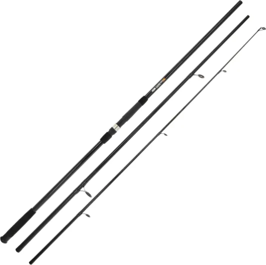 NGT Carp Max 12ft 3pc Carp Rod 2.75lb Test Curve Fishing Tackle Black