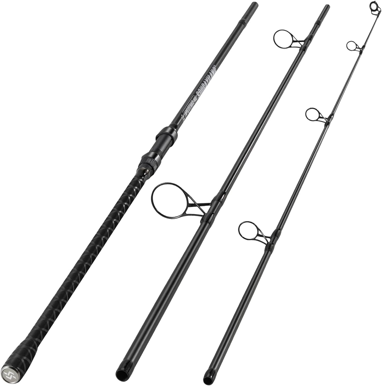 Carp Fishing Rod，3-section Carbon Fibre Fishing Rod，10/11/12ft 3.55lb Test Curve Ideal for Carp Fishing 3.6M/12ft-3.55lb