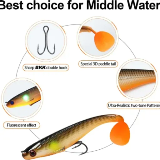 Truscend Shadtale Soft Lures Review: simple paddletails that just catch fish